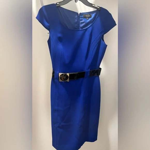 tahari arthur s levine blue dress TAHARI Dress, ARTHUR S. LEVINE, Size 2, Dark Blue